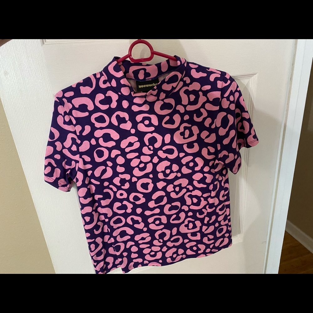 Nooworks Mock Neck Cheetah Spot